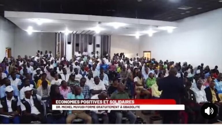 Formation gratuite en Économies positives et solidaires animée par le Dr Michel Muvudi à Gbadolite